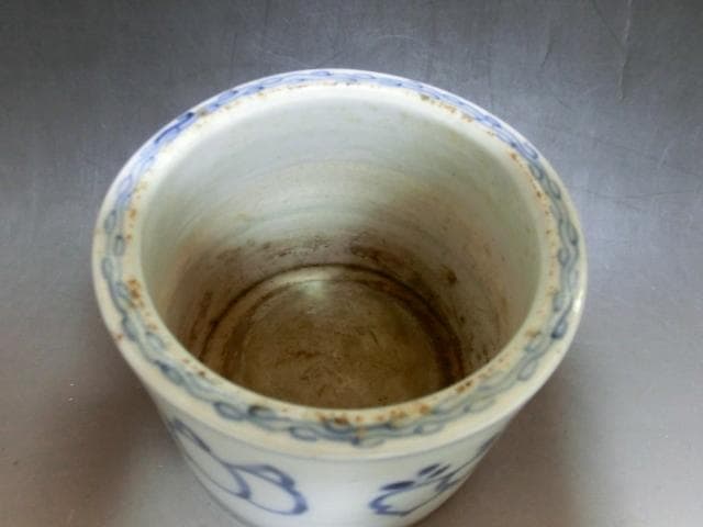 火入れ■染付蕪の図 古伊万里(江戸後期～明治期)香炉 火器 古美術時代物骨董品■