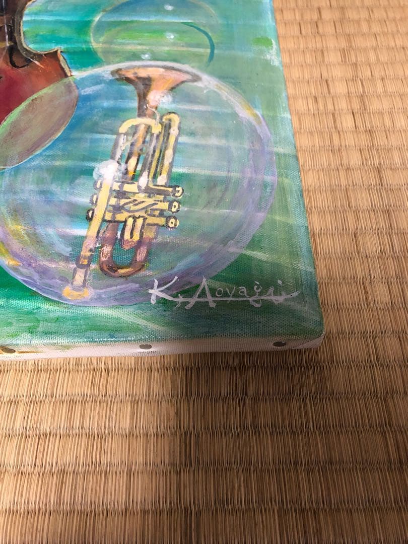 油絵、青柳キミ子