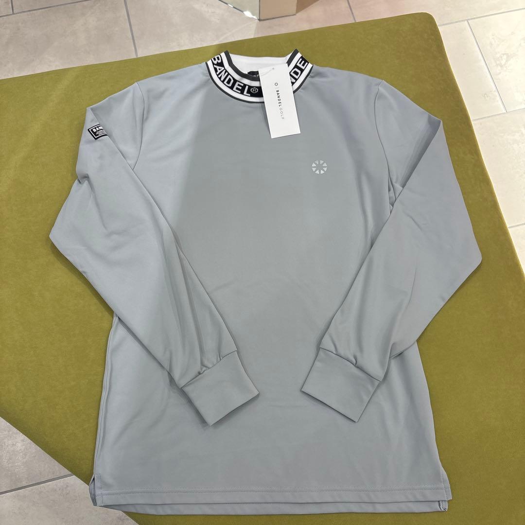 BANDEL ジャガードリブモックシャツ M ライトグレー