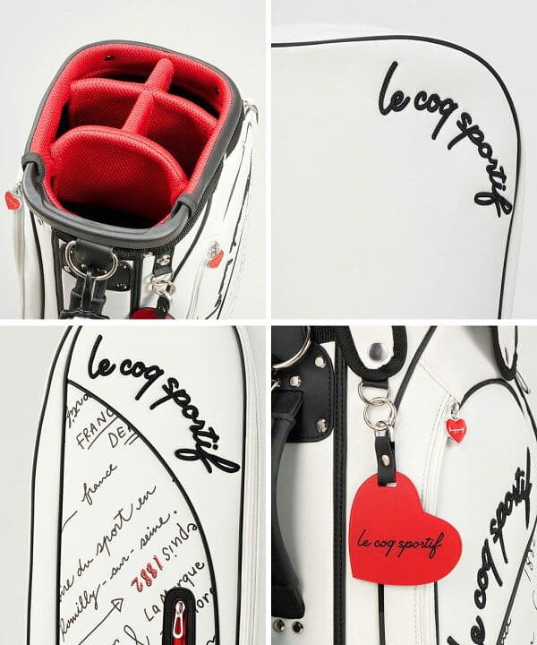 le coq sportif ゴルフキャディバッグ 8.5型 ホワイト