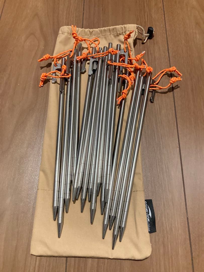 チタンペグ soomloom 25cm 22本 スームルーム テント タープ