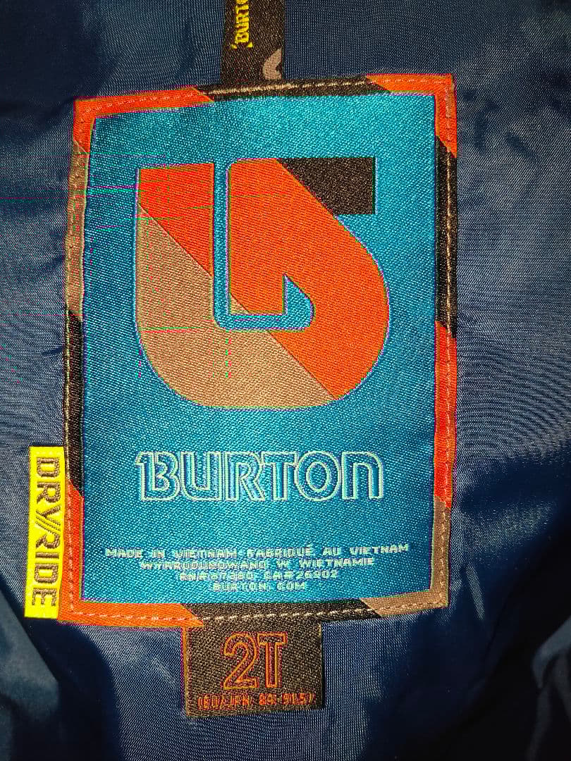 BURTON スノーボードウェア 2T キッズ ベビー