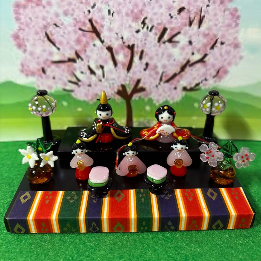 パキラ　ガラス細工　ミニチュア