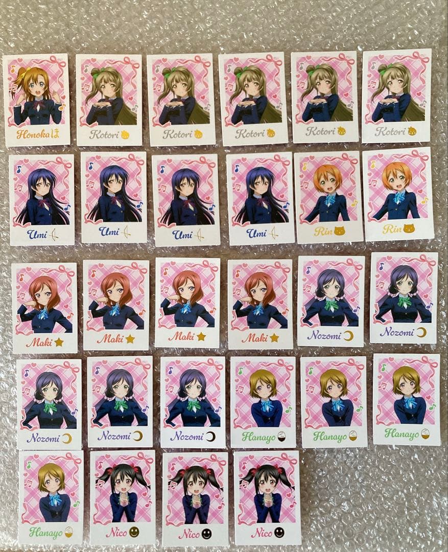 ラブライブ フォトカードコレクションガム μ's