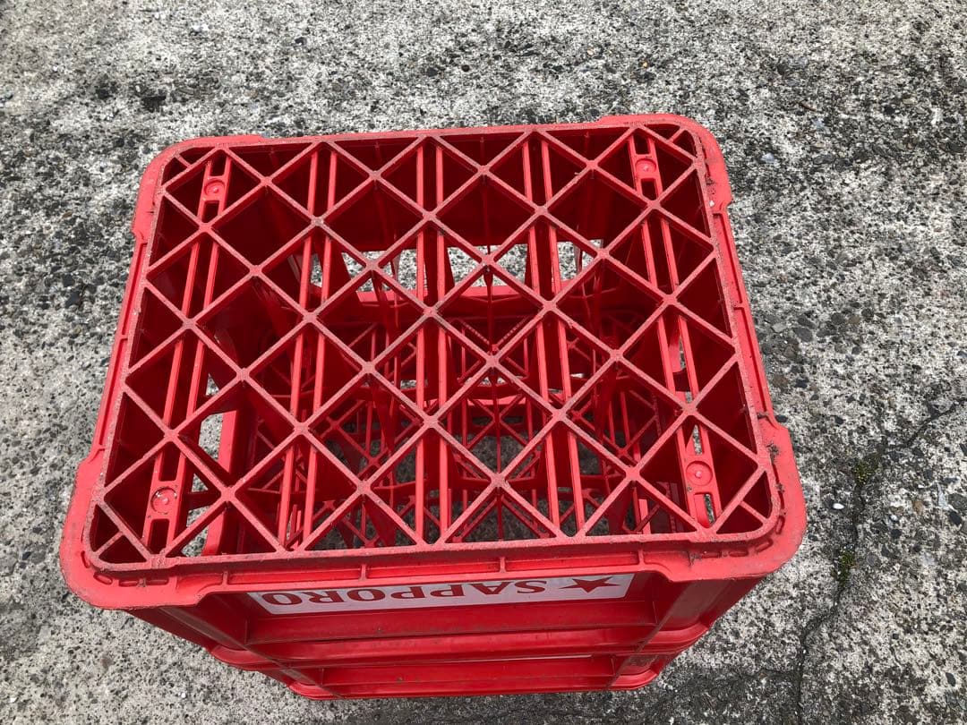 サッポロビールケース　赤　籠　2個　埼玉北部引取＆発送可能　1個売に対応します