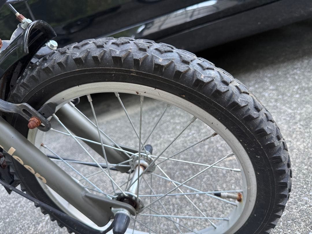 Jeep キッズバイク 16インチ JE-16G｜2022年2月購入サビあり／