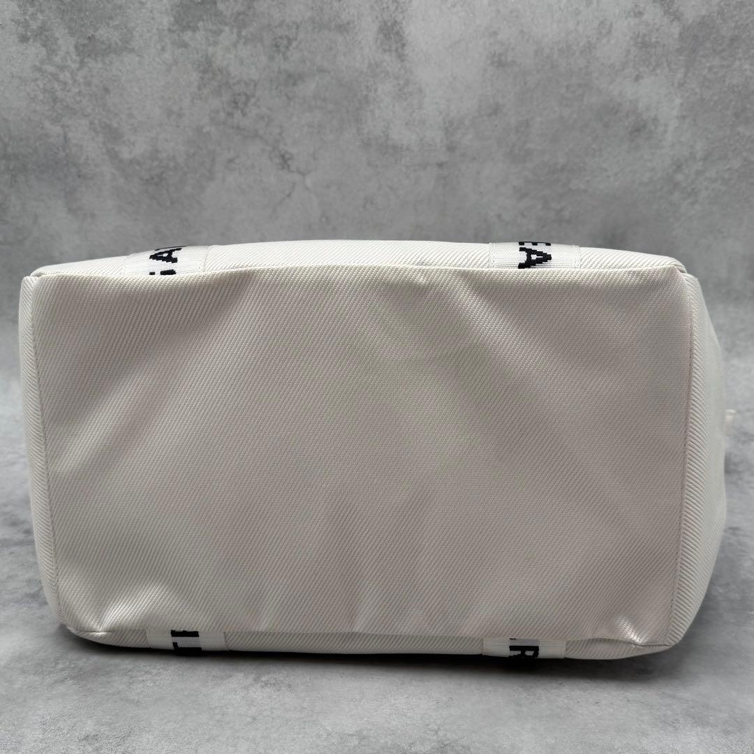 美品✨PEARLY GATES ロッカーバッグ 大型 ロゴ 大容量 白