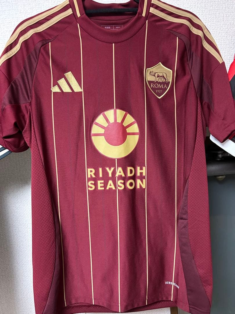 ASローマ adidas 24-25シーズンマーキング無しレプリカ M
