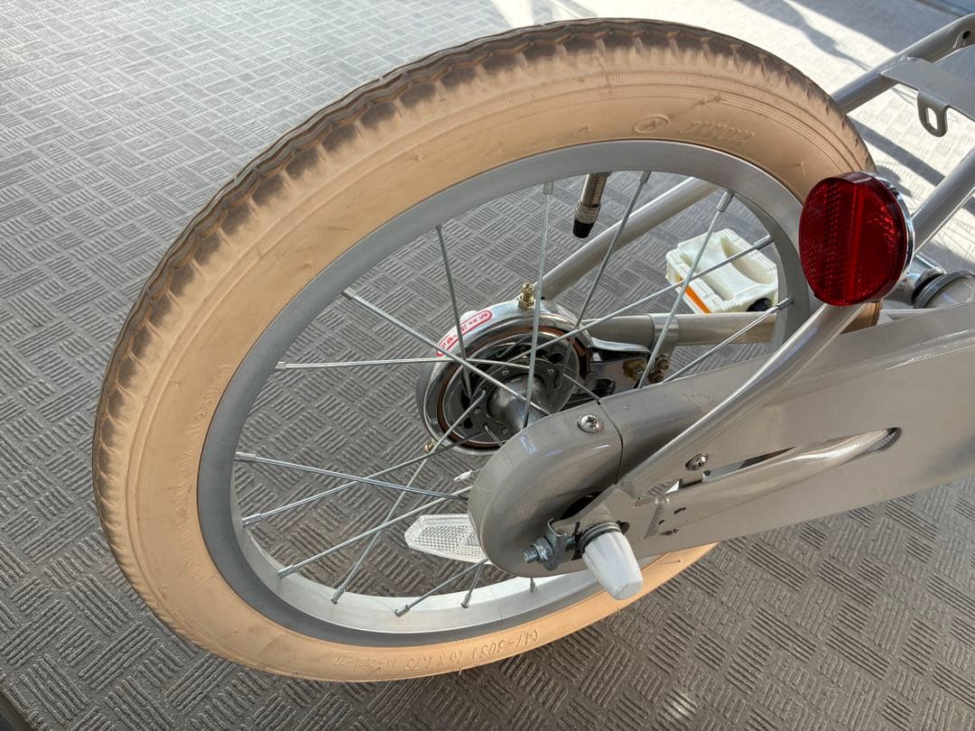 TOKYOバイク 16インチ　幼児用自転車 グレー バスケット付き