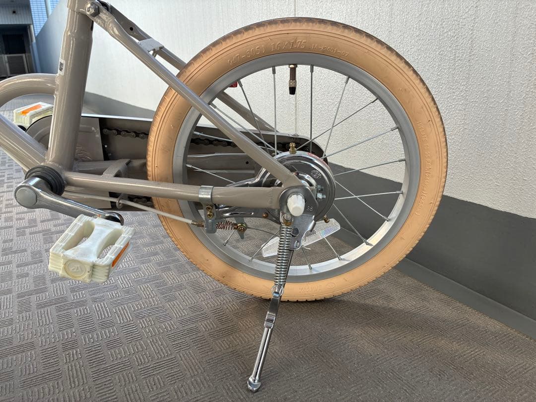 TOKYOバイク 16インチ　幼児用自転車 グレー バスケット付き