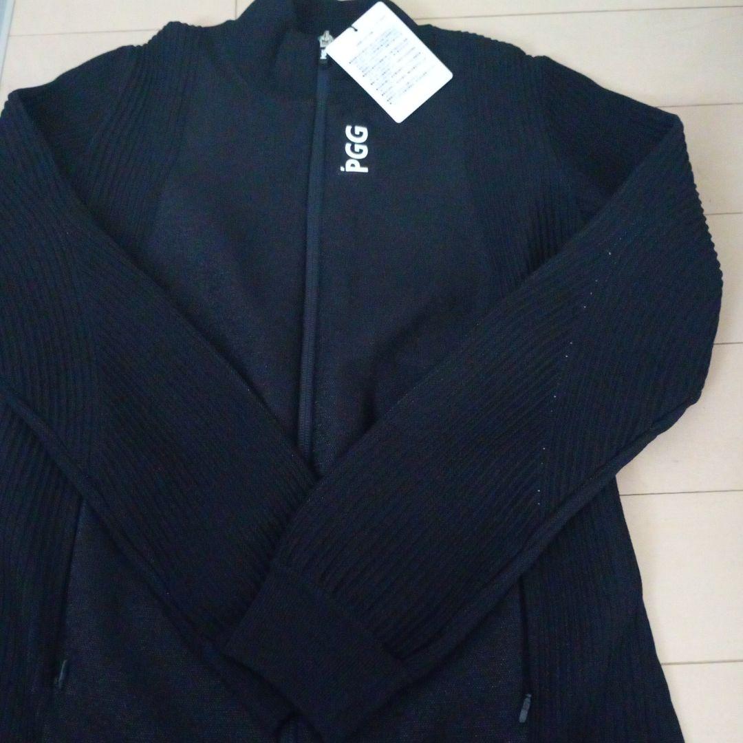 PGG レディースリブ編みジッパーセーターサイズM