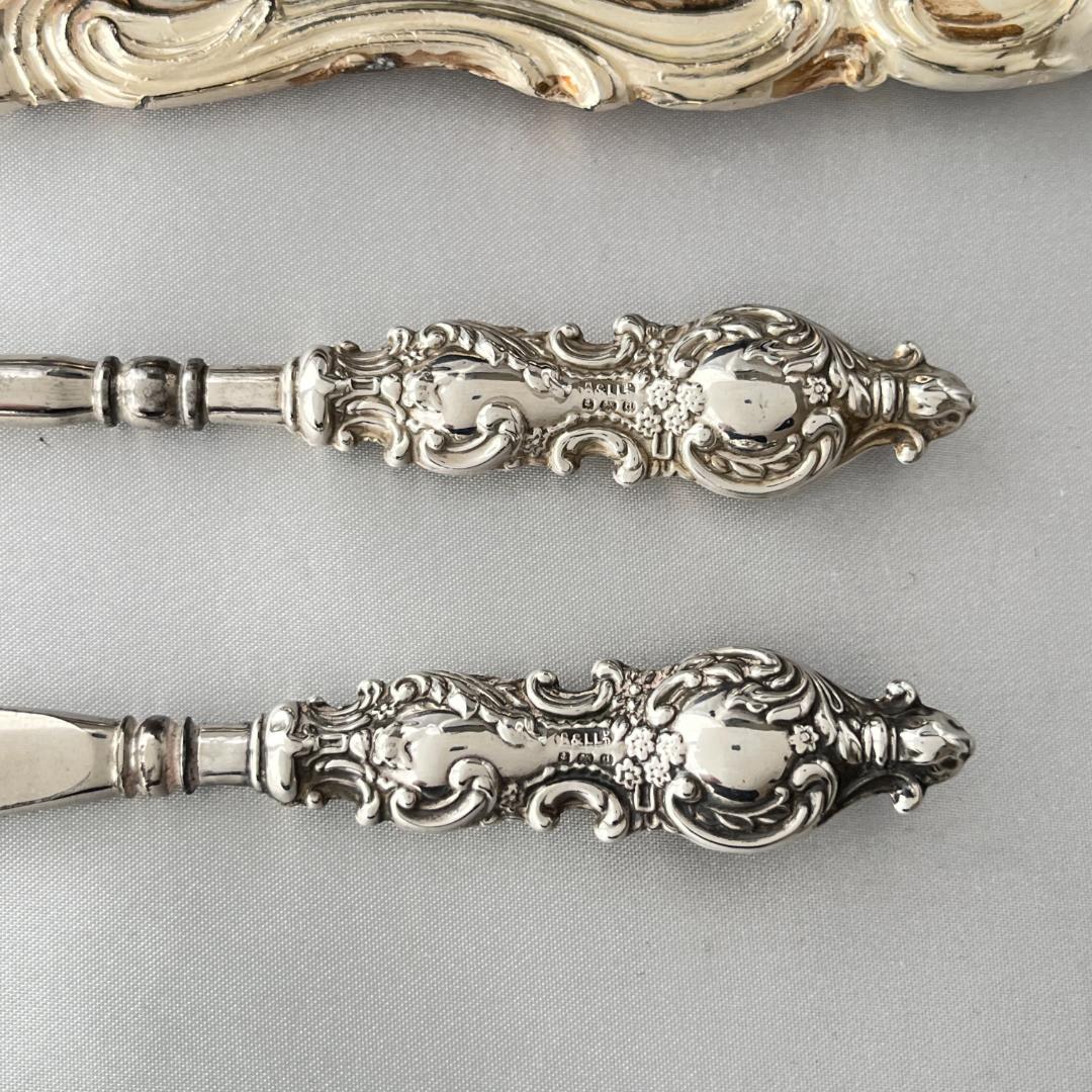 【Adie & Lovekin】【純銀ハンドル】 靴べら / ボタンフック