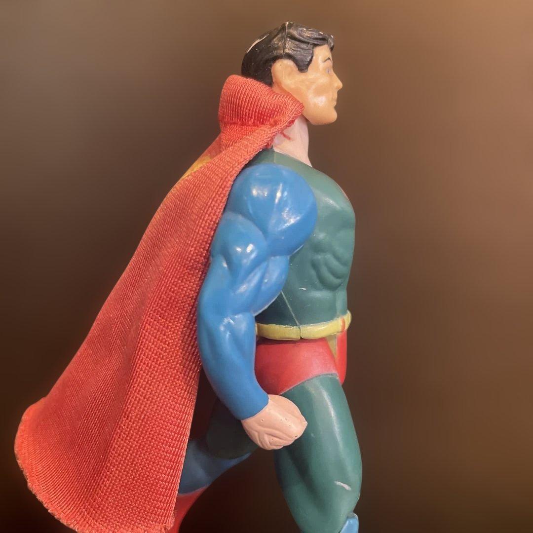 1984年ビンテージスーパーマン フィギュア 約15cm 赤ケープ