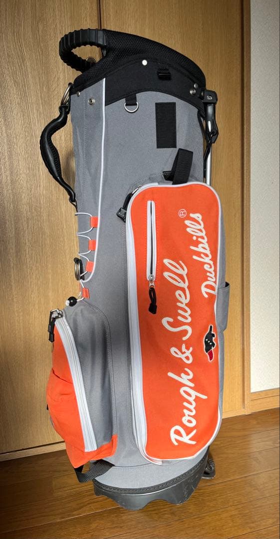 Rough & Swell キャディバッグ グレー・オレンジ