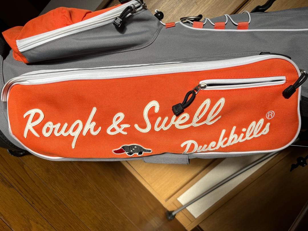 Rough & Swell キャディバッグ グレー・オレンジ