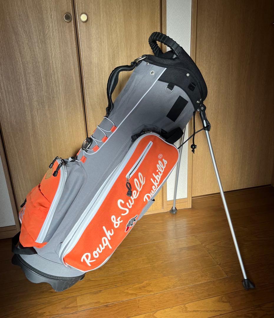 Rough & Swell キャディバッグ グレー・オレンジ