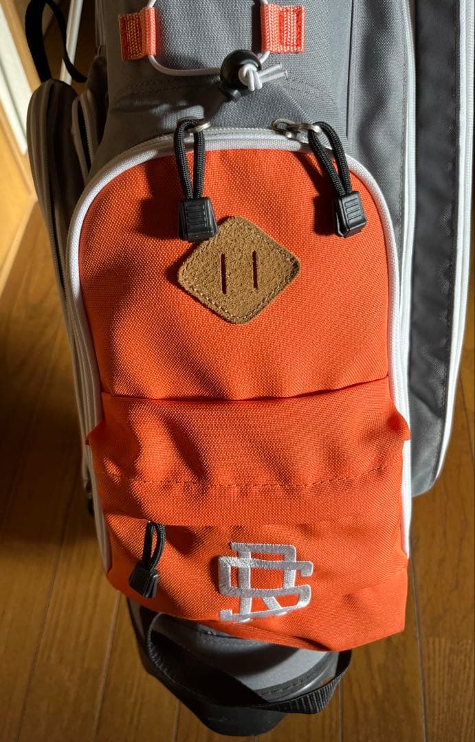 Rough & Swell キャディバッグ グレー・オレンジ