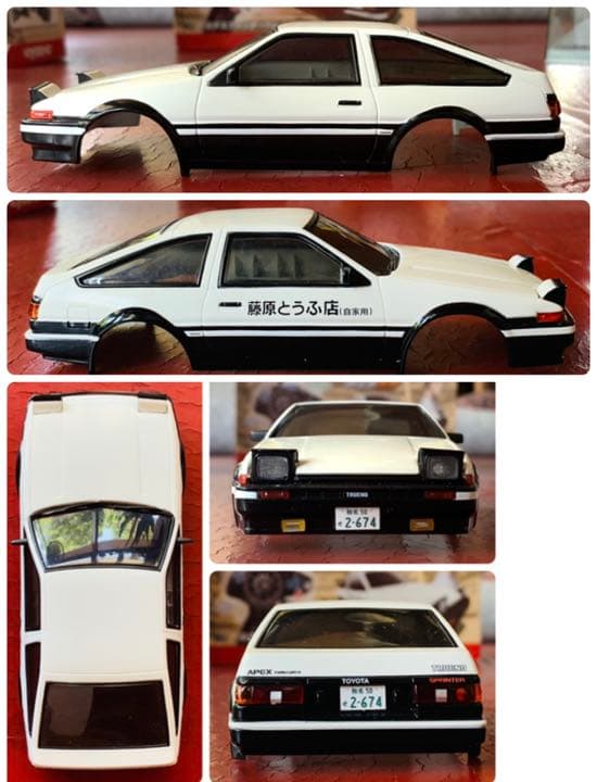 【送料無料！】ミニッツ ボディセット AE86 FC3S ザナヴィR34 R34