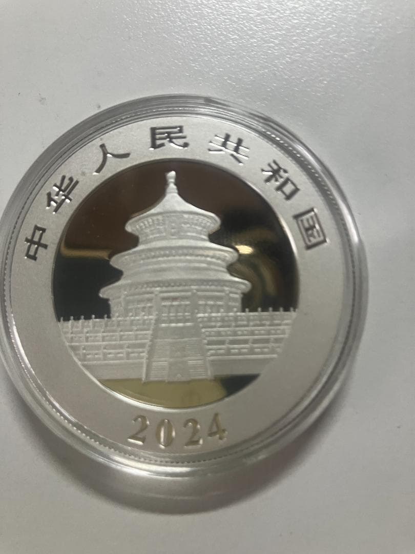 【中国 パンダ銀貨 2024年版 30g】未使用・カプセル入り