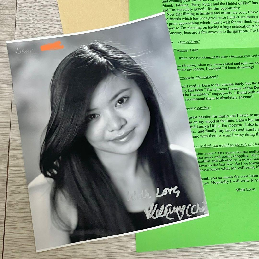 ハリーポッター チョウ・チャン 直筆サイン ケイティ・リュウ・ロング 2005年