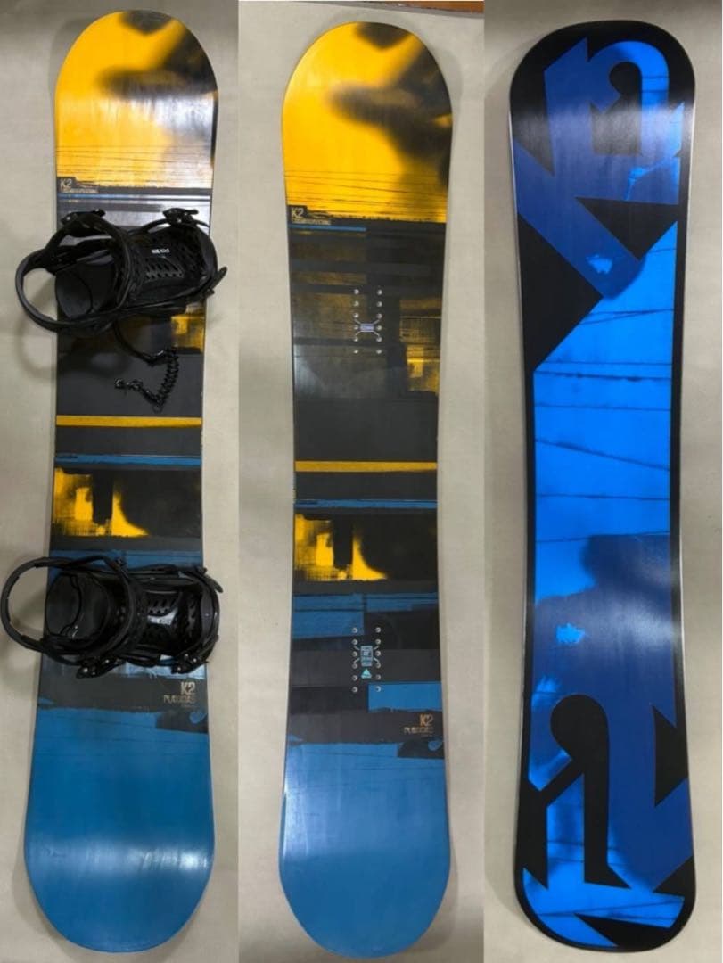 美品　スノーボードセット　K2 155×FLUXビンディング