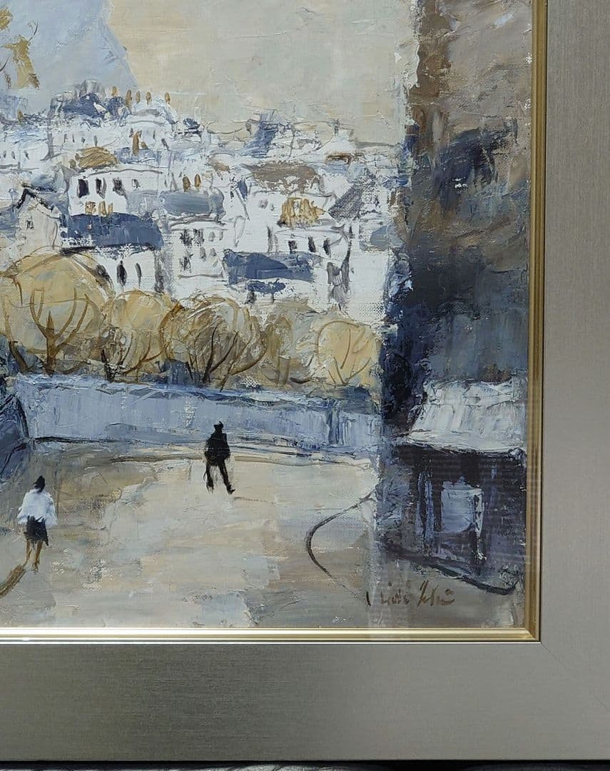 特価【真作保証、油彩画　肉筆】石黒秀治　8号、実力派作家