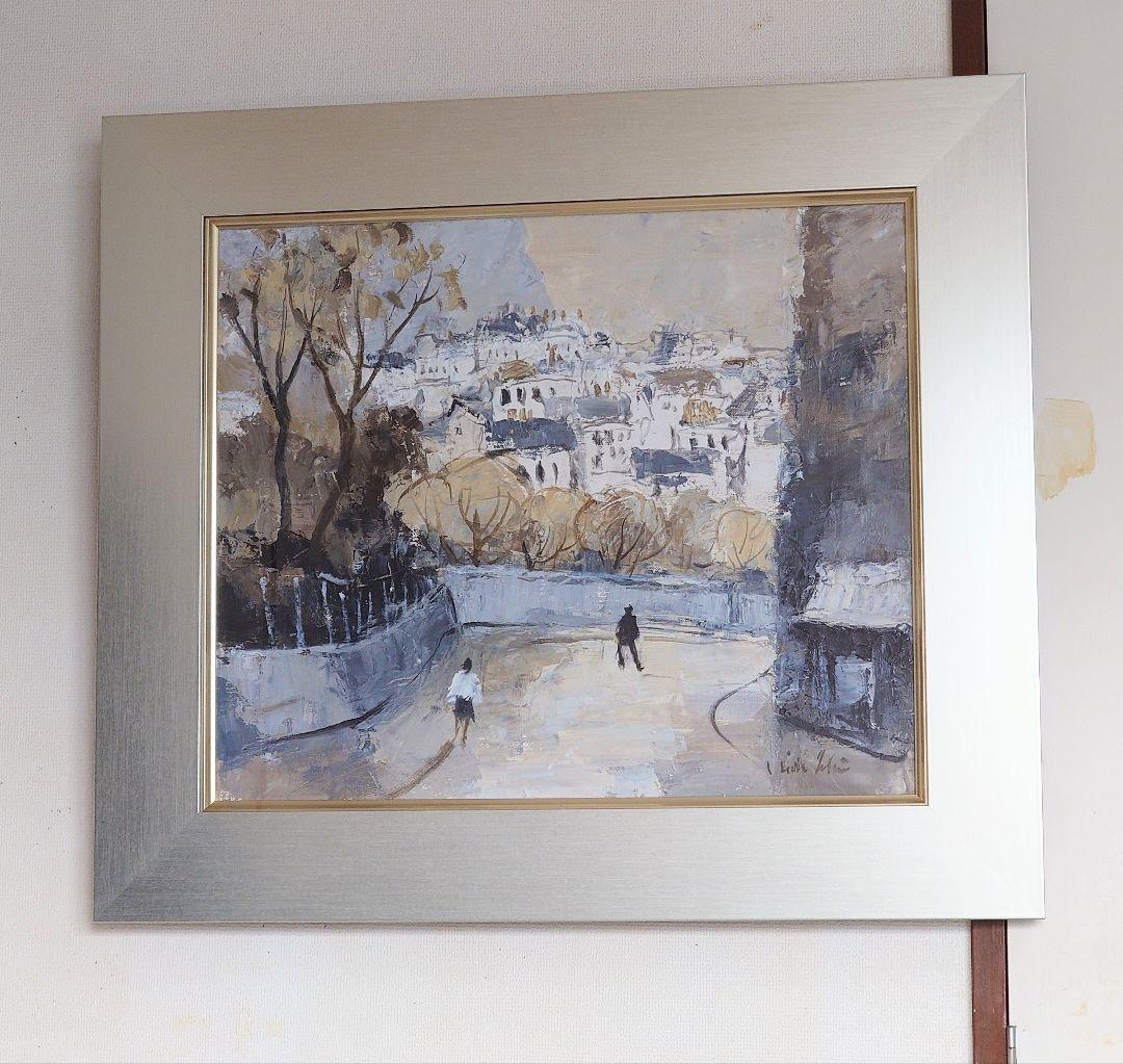 特価【真作保証、油彩画　肉筆】石黒秀治　8号、実力派作家