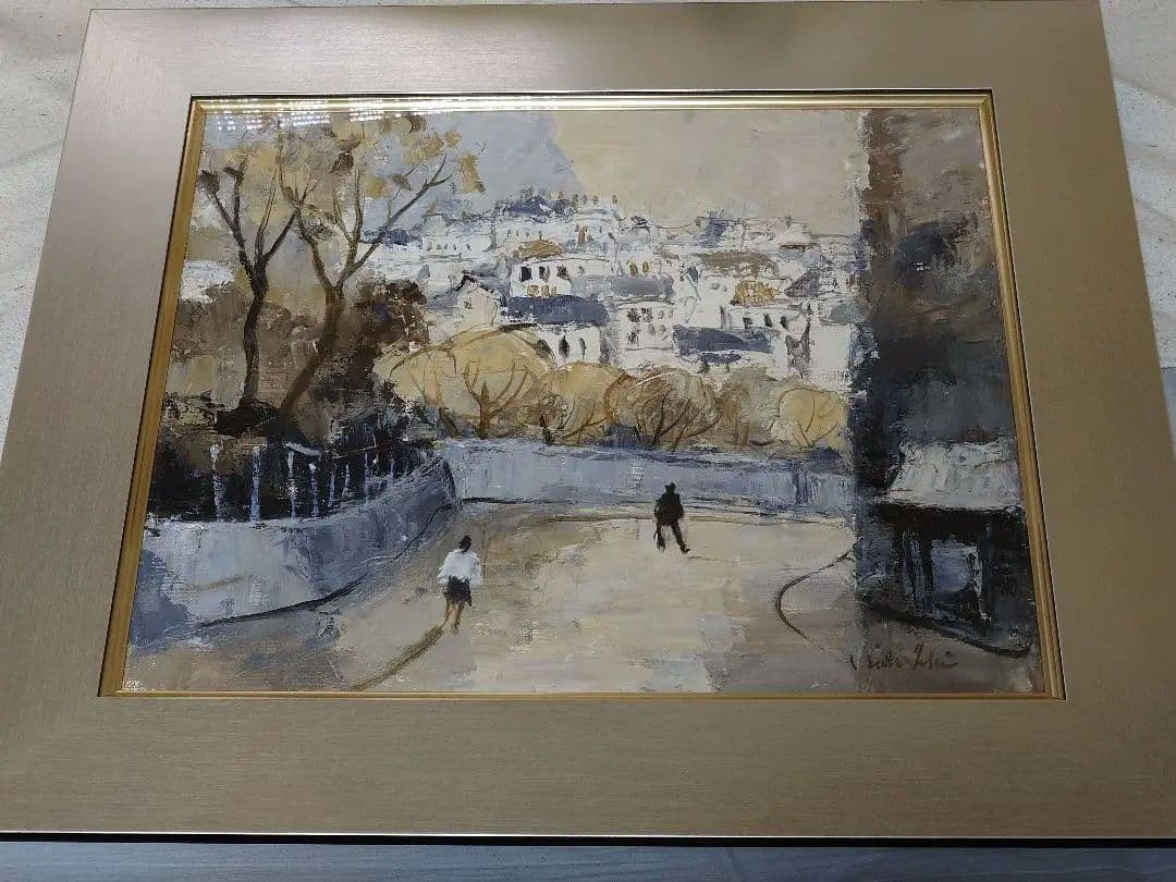 特価【真作保証、油彩画　肉筆】石黒秀治　8号、実力派作家