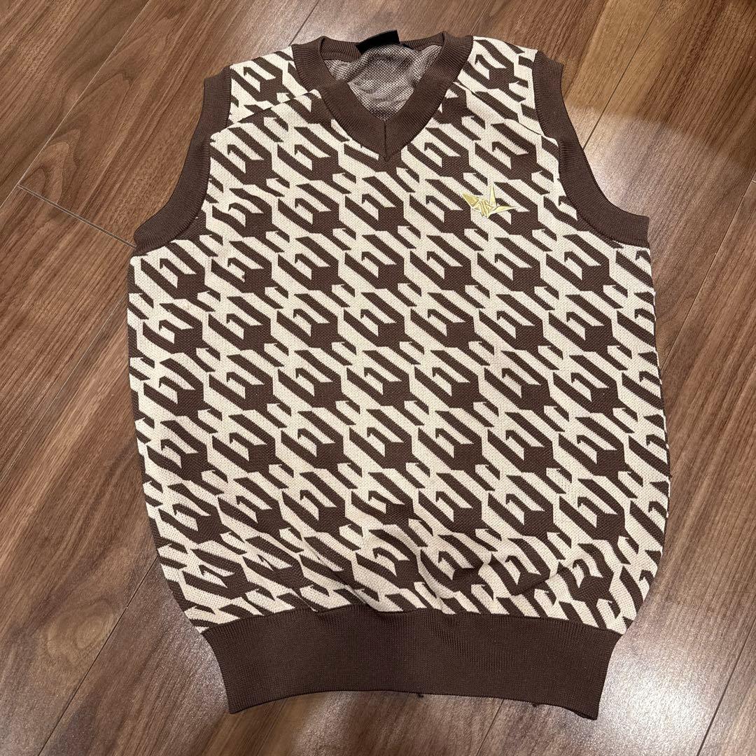 1piu1uguale3 ニットベスト III ブラウン