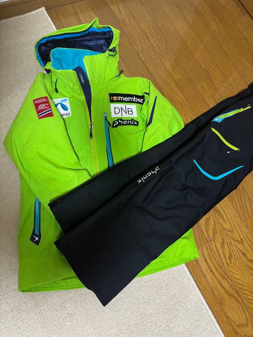 激レア　Phenix ノルウェーチームモデル緑色 スキーウェア 男性用