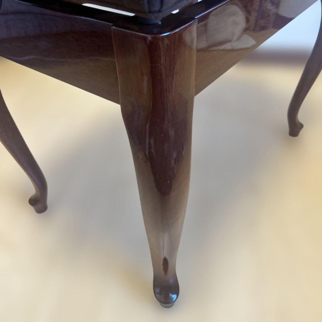 【極美品】YAMAHA ピアノ付属椅子　木目　猫脚　マホガニー