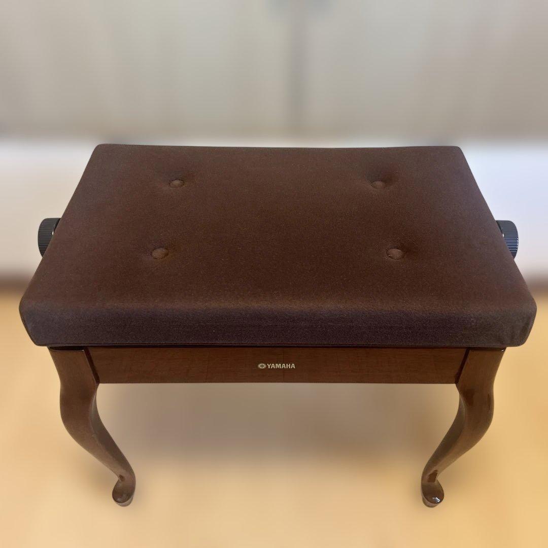 【極美品】YAMAHA ピアノ付属椅子　木目　猫脚　マホガニー