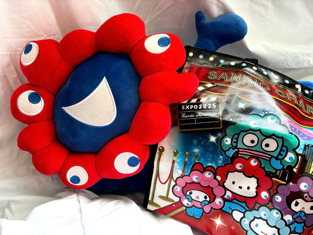 未使用タグ付き関西万博限定ミャクミャクぬいぐるみ くじ1等 特大80cmおまけ有