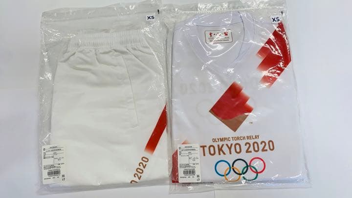 【値下げ】東京2020聖火リレーユニフォーム (半袖上下・XSサイズ)