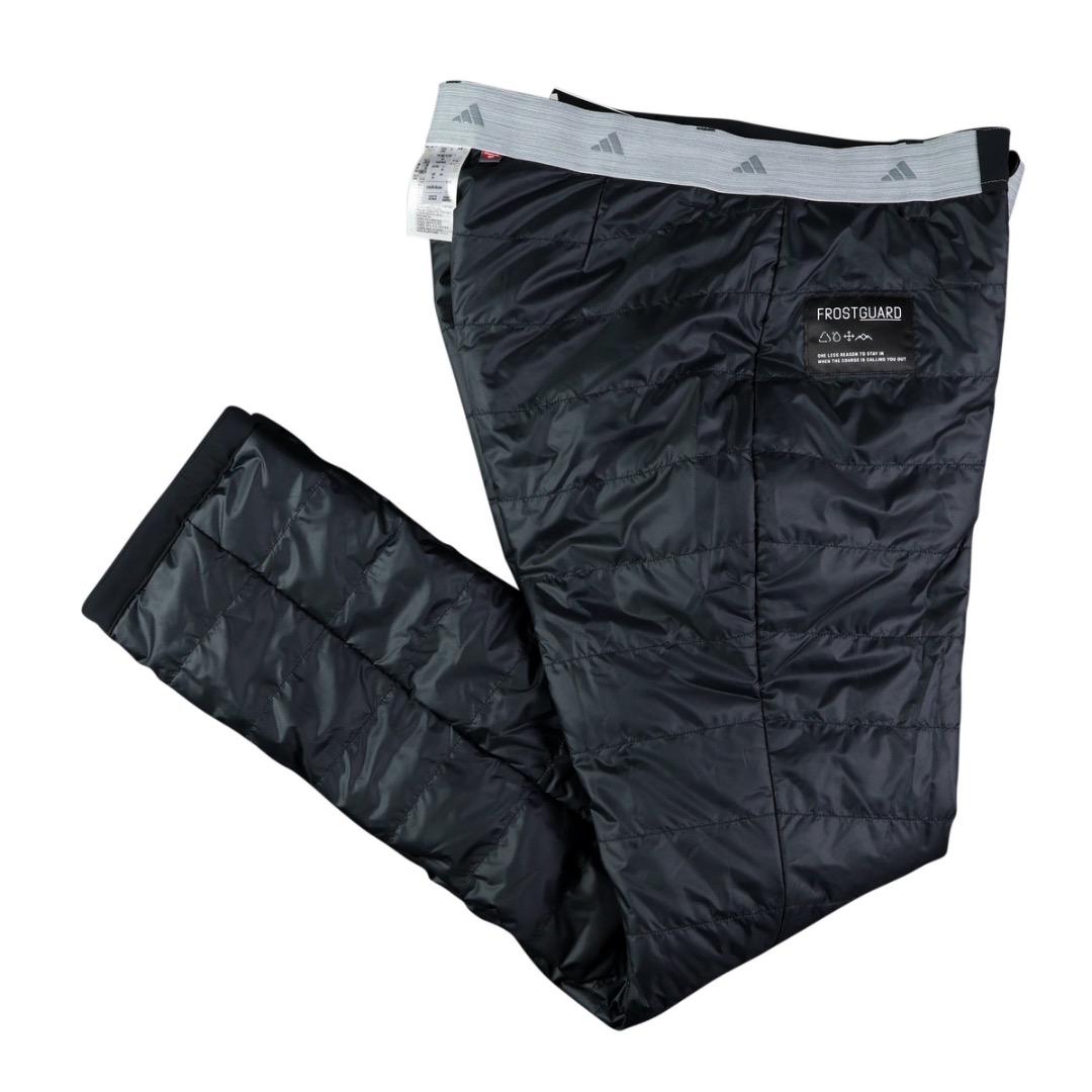 【88】秋冬 定価27,500円 アディダス ゴルフ 中綿 テーパードパンツ 黒