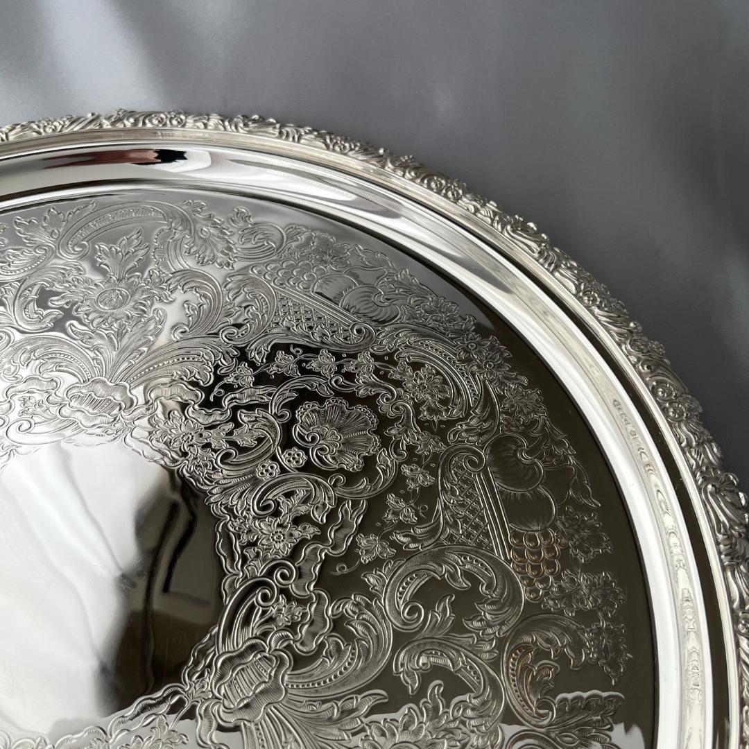 【Mappin&Webb】 マッピンアンドウェッブ ギャラリートレー 32cm