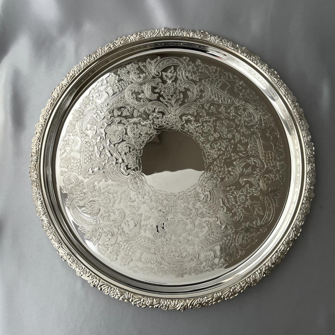 【Mappin&Webb】 マッピンアンドウェッブ ギャラリートレー 32cm