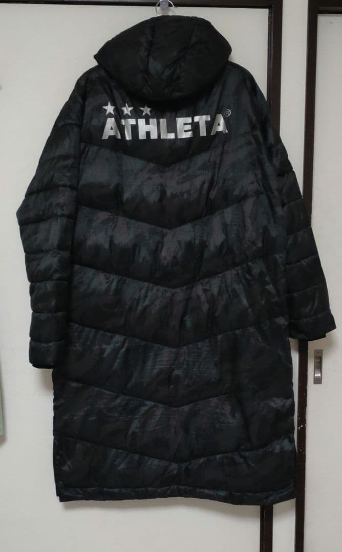 アスレタ ATHLETA ベンチコート ダウンコート　ロングコート　迷彩柄
