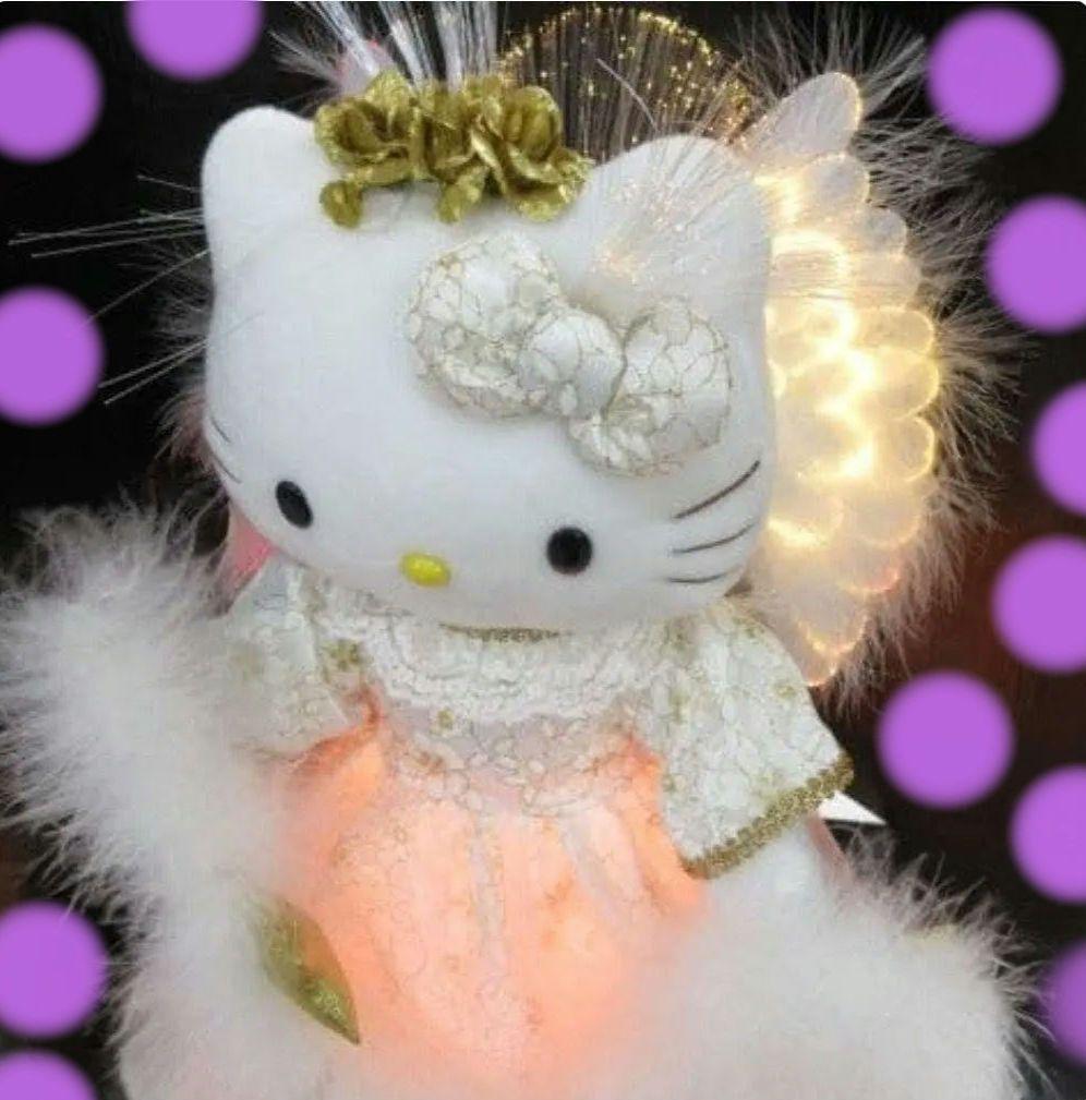 ハローキティ ライトドール天使　ファイバードールバイオリン希少レア　ヴィンテージ