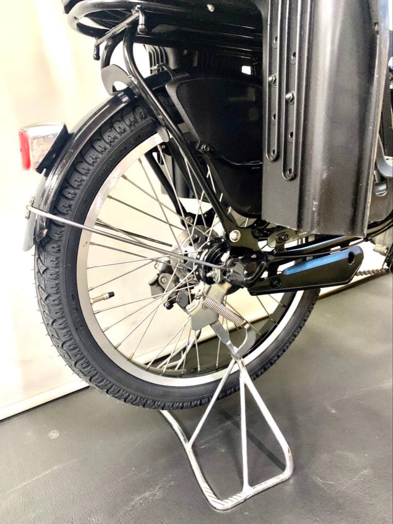 1年保証　ブリヂストン　20インチ　子供乗せ　黒色　3人乗り 電動アシスト自転車