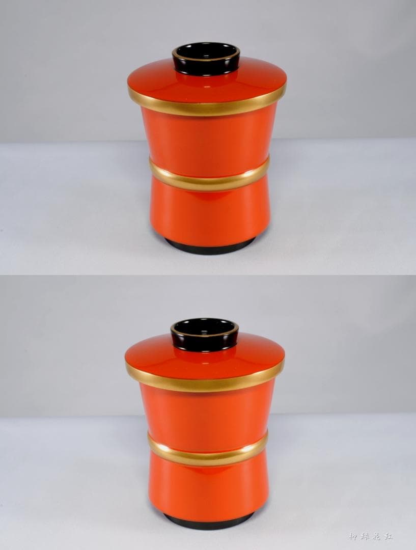 松斉 輪島塗 杵形 箸洗 五 共箱 前田松斉 懐石道具