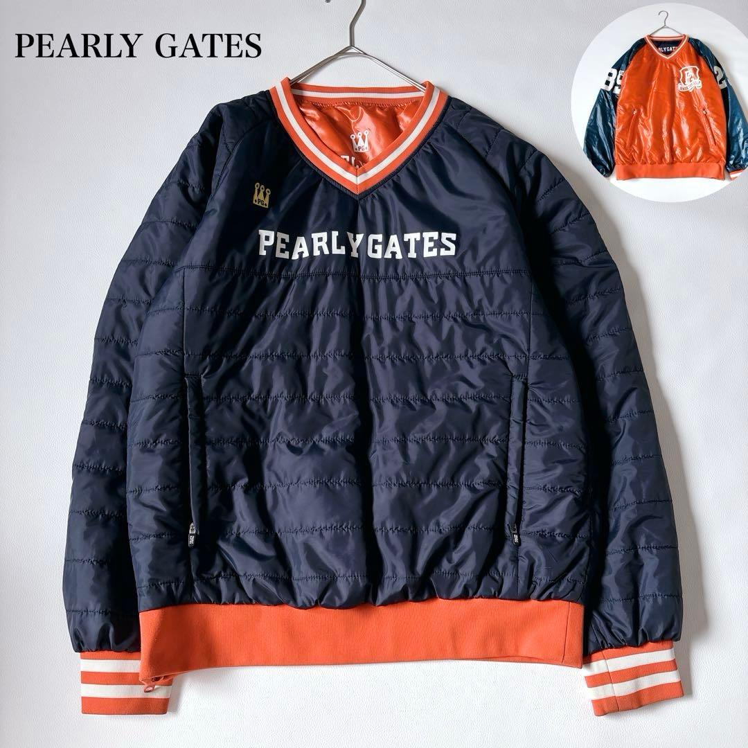 美品✨パーリーゲイツ 中綿 リバーシブルスニード Lサイズ ワッペン 2way