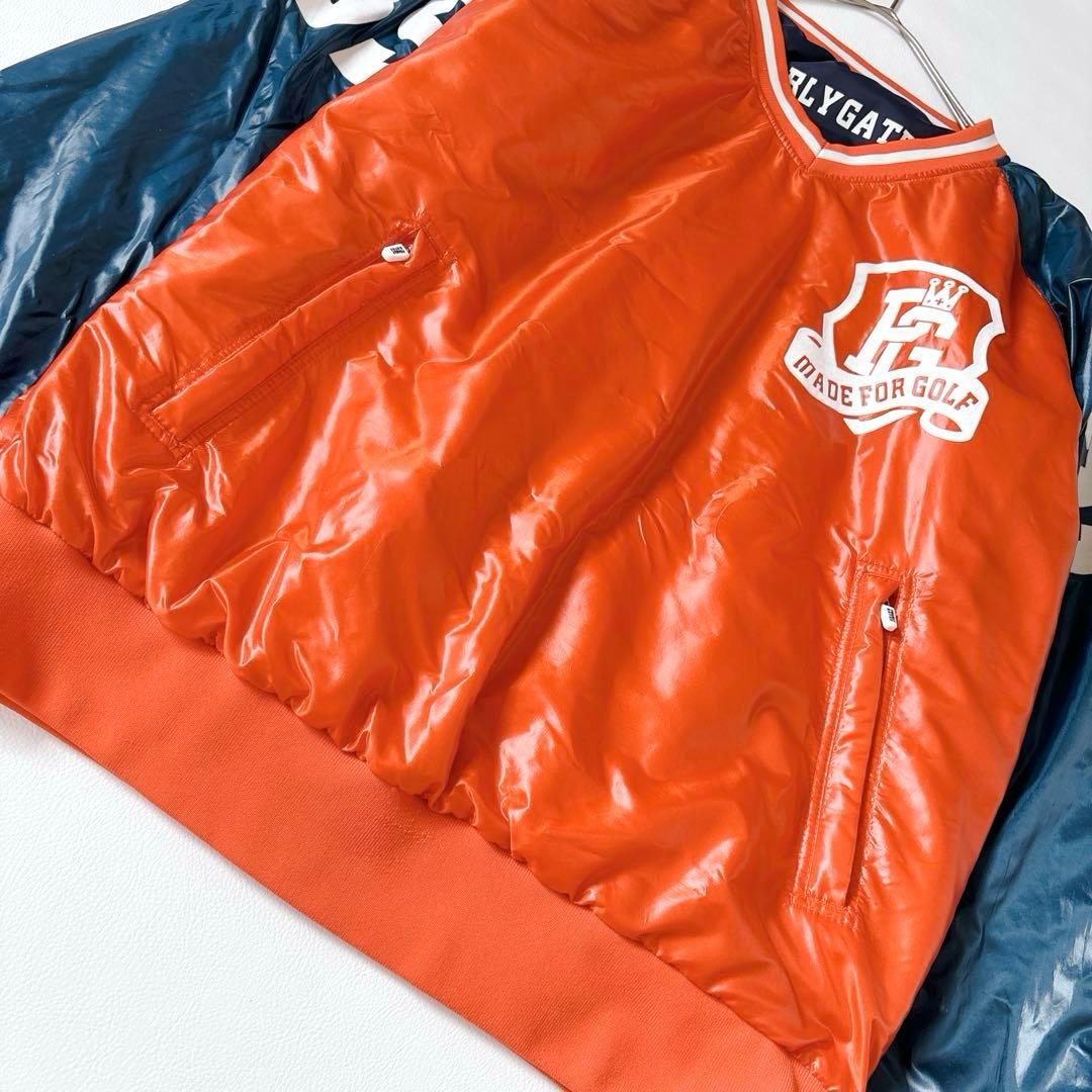 美品✨パーリーゲイツ 中綿 リバーシブルスニード Lサイズ ワッペン 2way