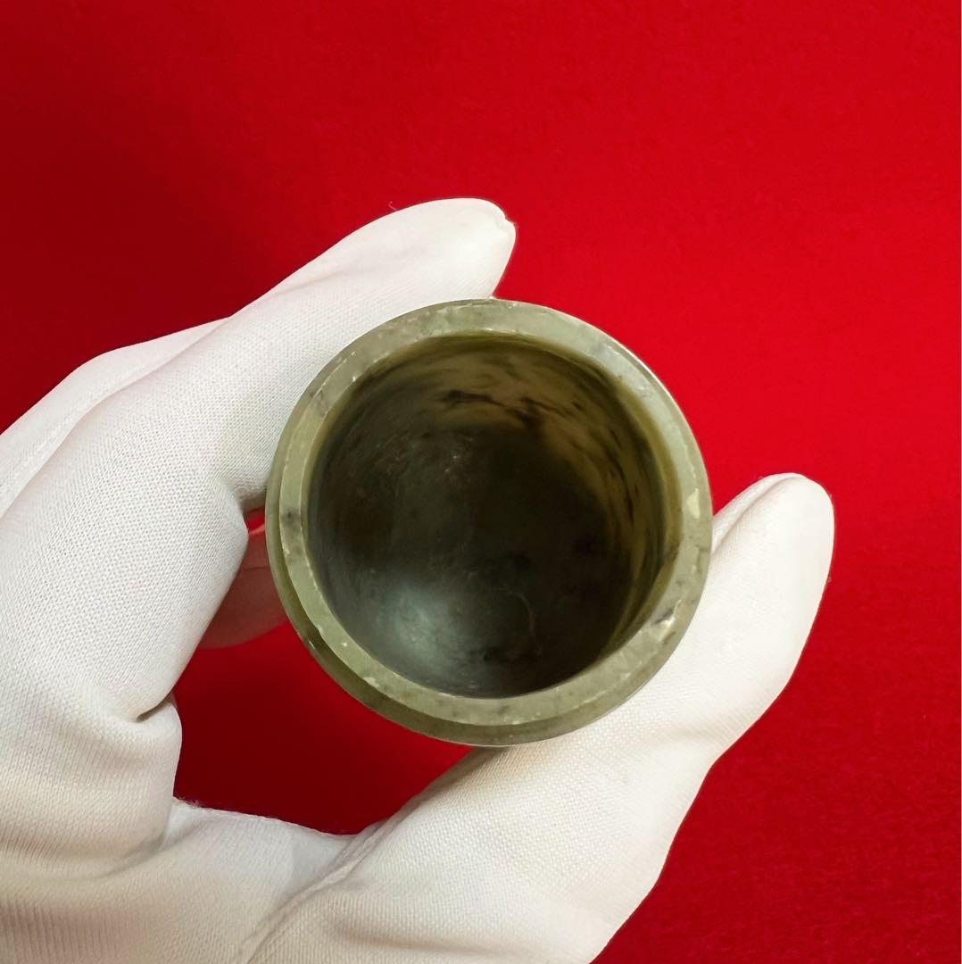 中國美術 古玩 玉石香筒 香道具