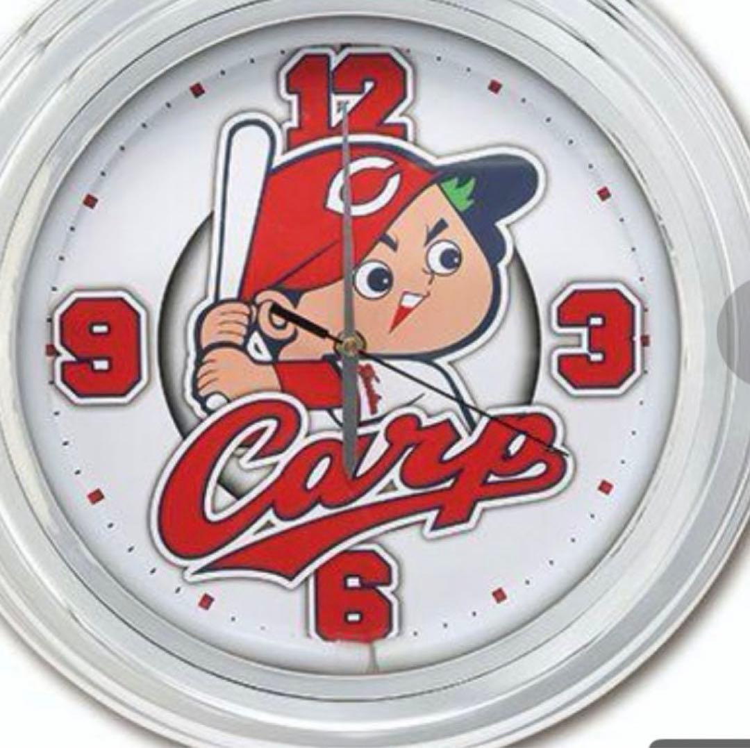 限定販売　広島東洋カープ　LED CLOCK ネオン　+ 新井監督ボブルヘッド