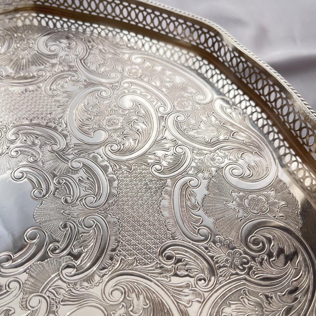 【Craftsmen】 ギャラリートレー 40cm 　八角形 大型 綺麗！！