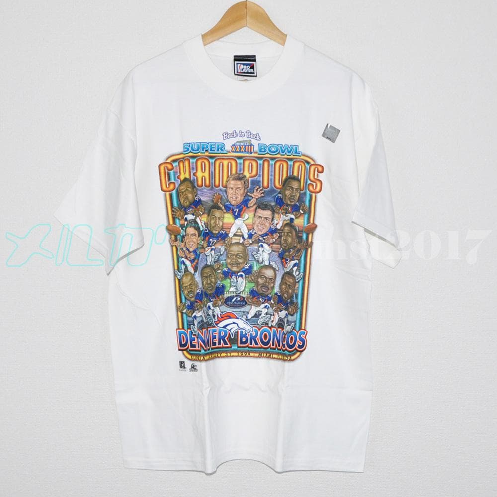 【ヴィンテージ 古着】NFL PP ブロンコス Tシャツ SB XXXIII
