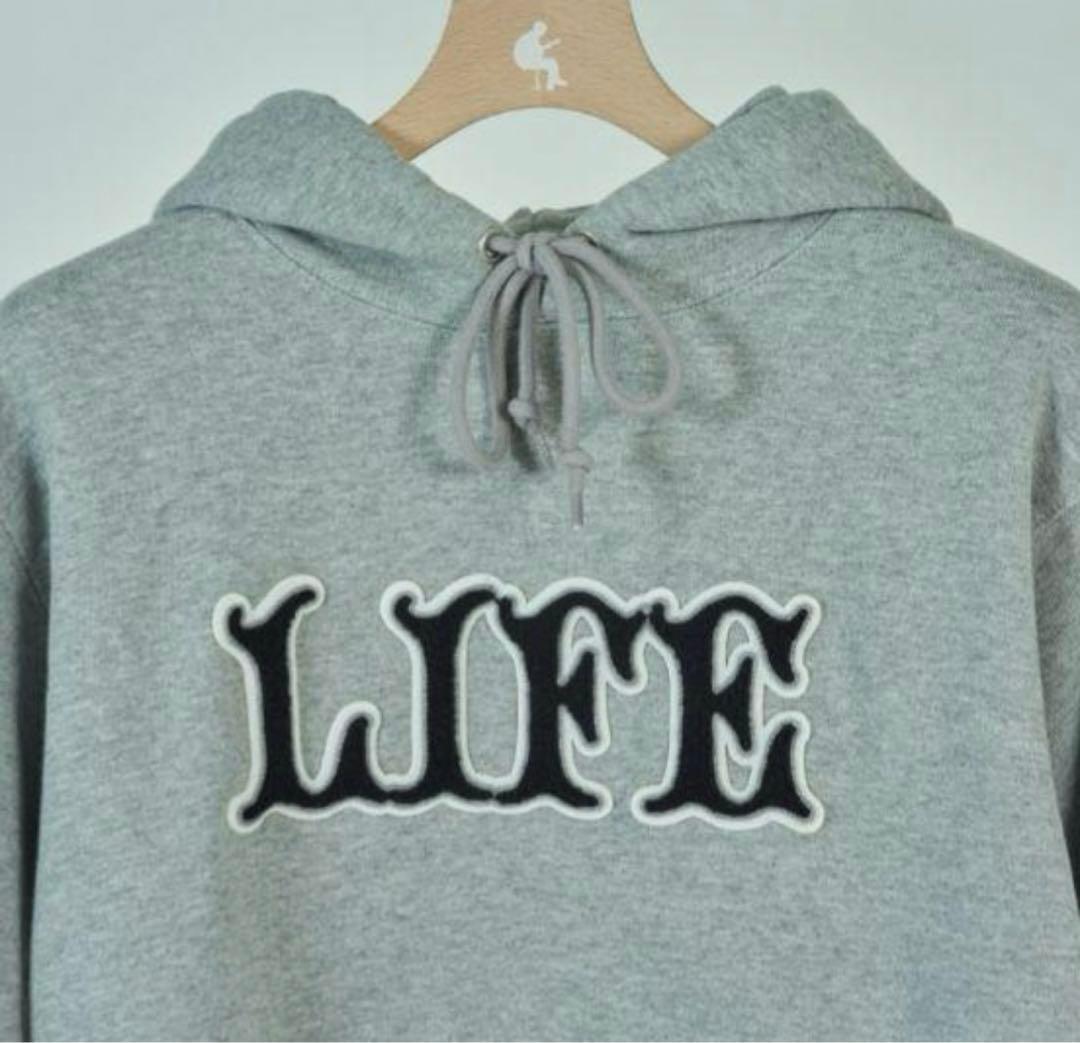 新品 小沢健二 LIFE フッディー グレーパーカー L