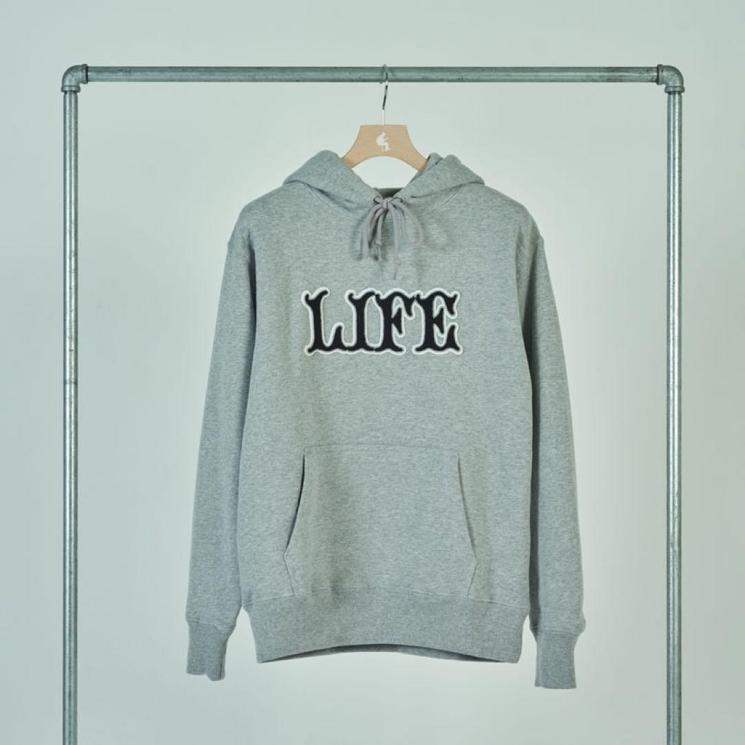 新品 小沢健二 LIFE フッディー グレーパーカー L
