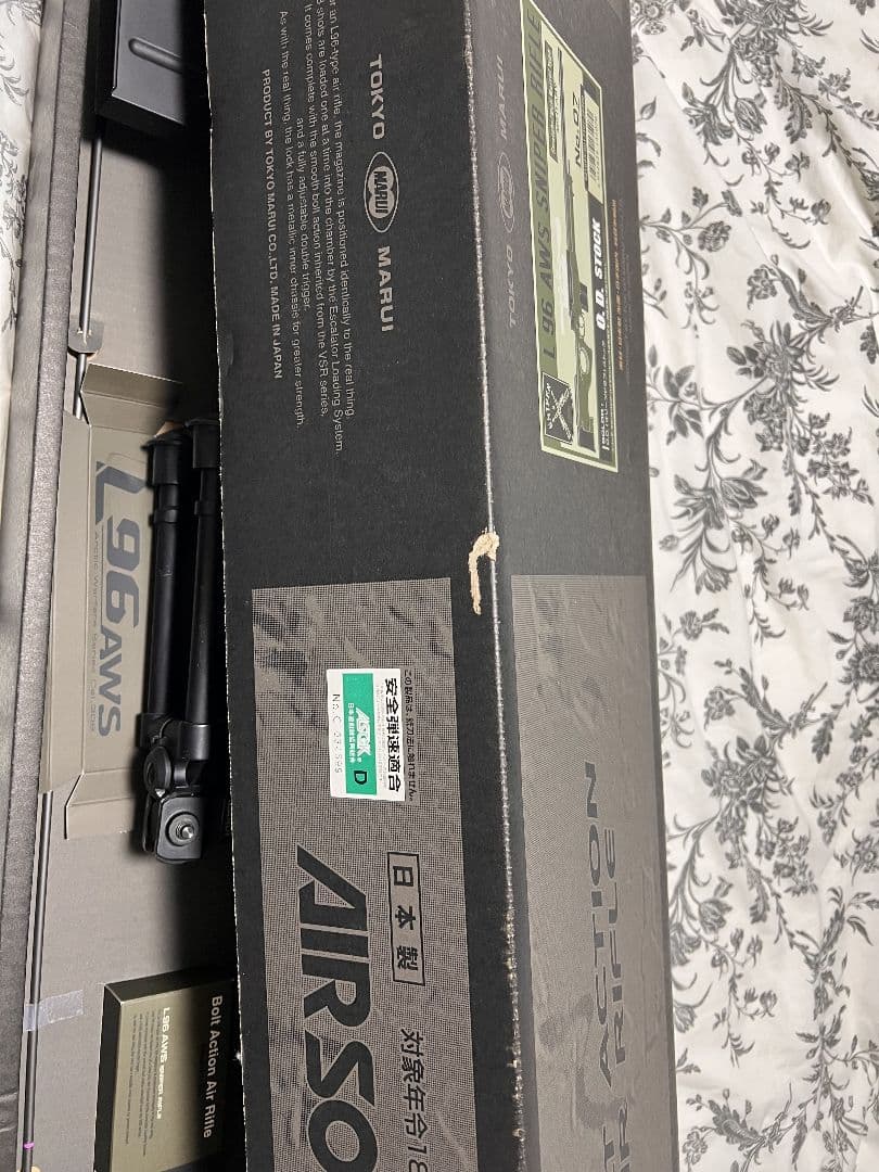 東京マルイ L96AWS ODストック バイポッド マウントレール スコープ付き